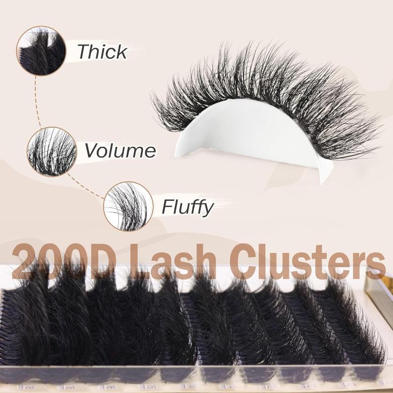 Eyelash Extension Cluster - Nieuwe Pluizige Dikke Wimperclusters DIY Wimperverlenging