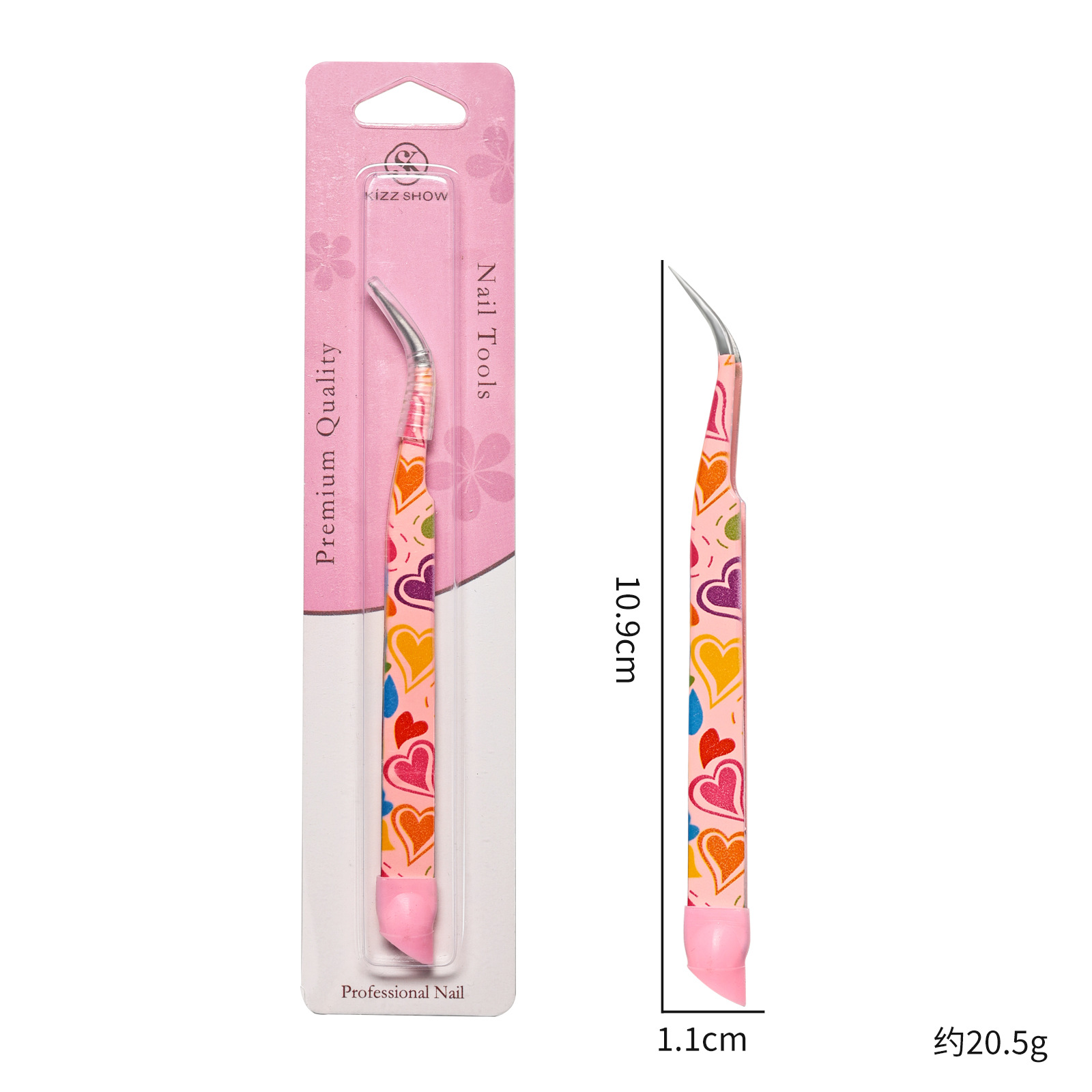 Eyelash Extension Japanese - 1/2 Stuks Manicure Double-Ended Pincet Siliconen