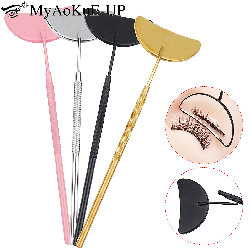 Eyelash Extension Examples - 1 stks wimperverlenging spiegel maanvormige afneembare