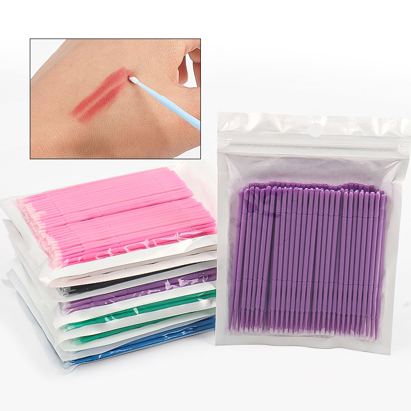 Eyelash Extension Options - 100 stks/zak Bamboe Wimper Extension Wattenstaafjes