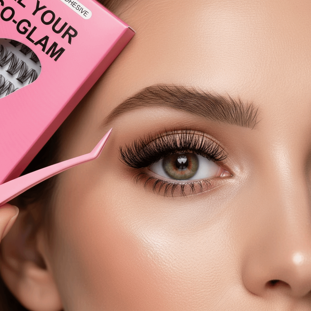 Eyelash Extension Options - Natuurlijke Look DIY Wimperverlengingsset Pluizig Geen