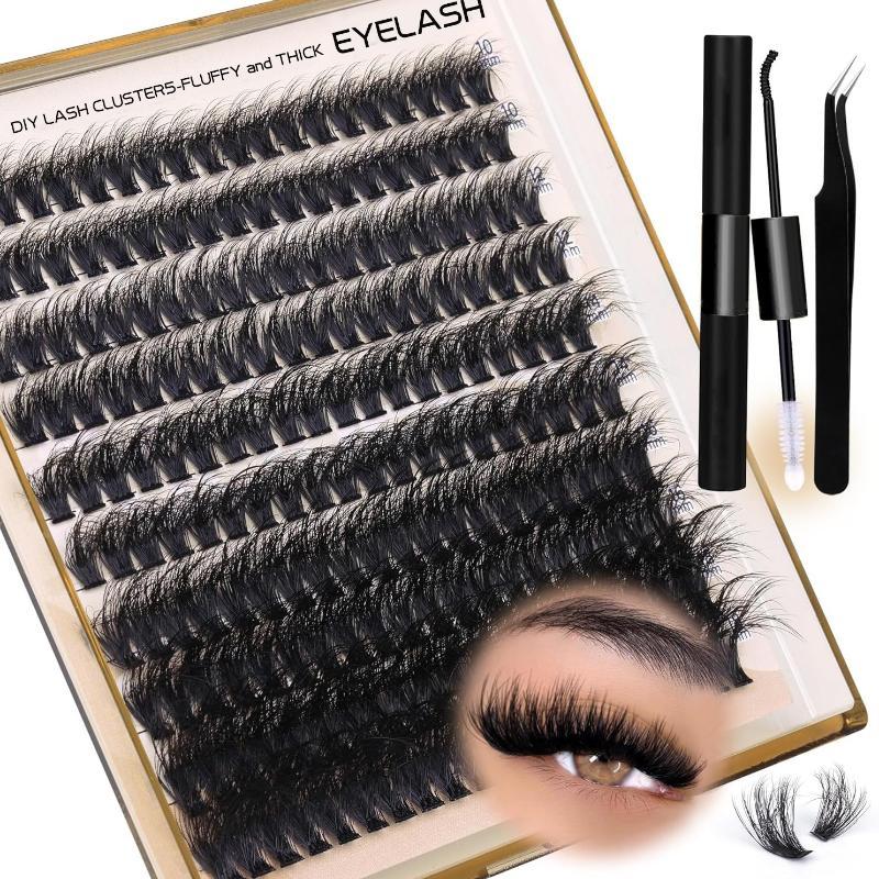 Lashes Eyelash Extension - Nieuwe Pluizige Dikke Wimperclusters DIY Wimperverlenging