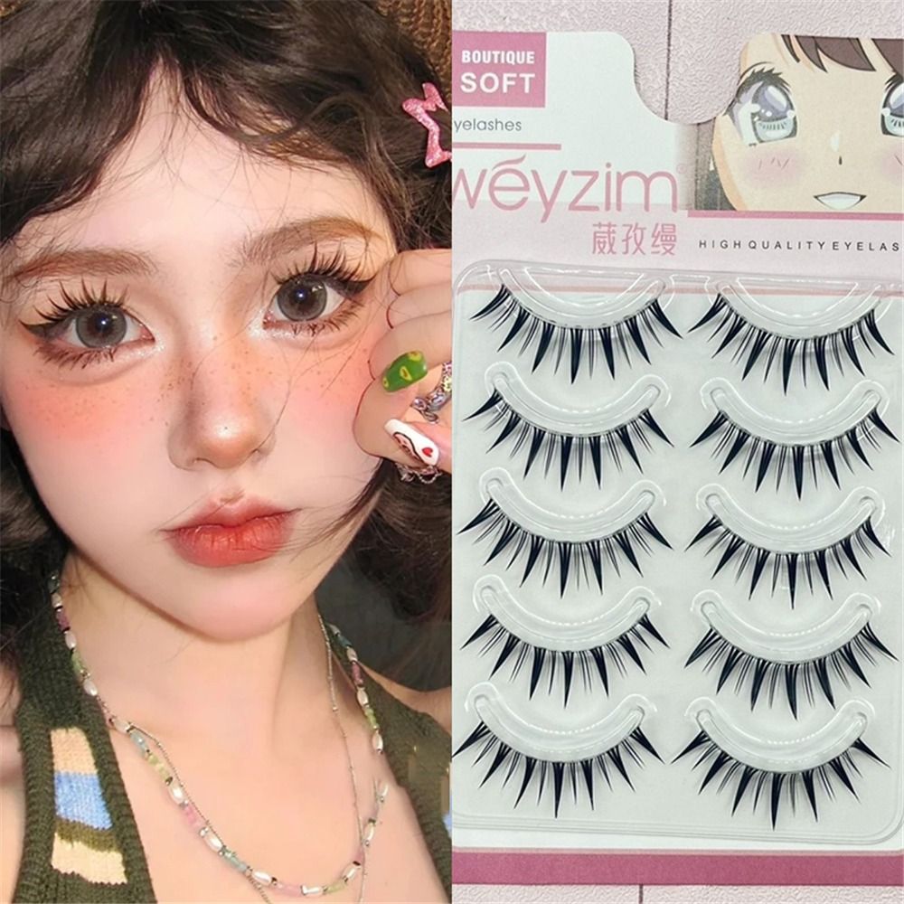 Eyelash Extension Japanese - 5 Paar Japanse Cosplay Nepwimpers Dramatische