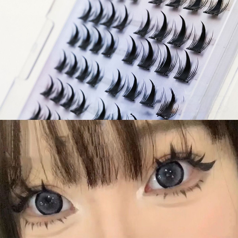 Simulatie Valse Wimpers Comic  - Eyelash Extension Cluster recensie en prijs