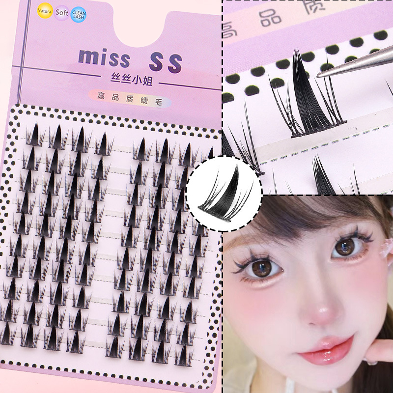 Simulatie Valse Wimpers Comic  - Eyelash Extension Cluster recensie en prijs