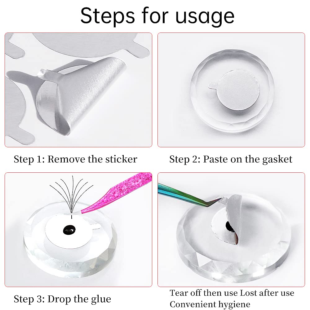 300 stuks folie stickerpads (1 - Eyelash Extension Examples recensie en prijs