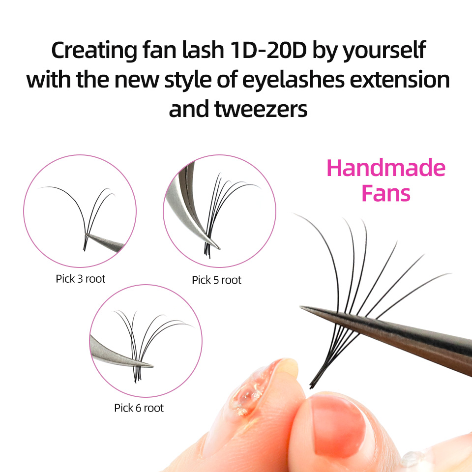 Rujade 5 Gevallen/Lot Valse Wi - Eyelash Extension Russian Volume recensie en prijs